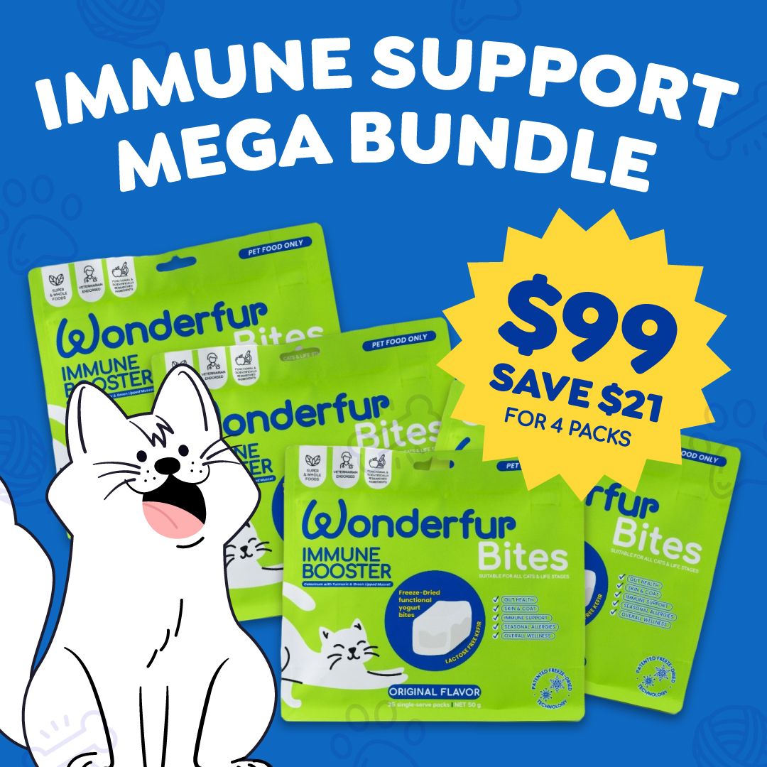 Wonderfur Bites Immune Support for Cats Mega Bundle + Free shipping