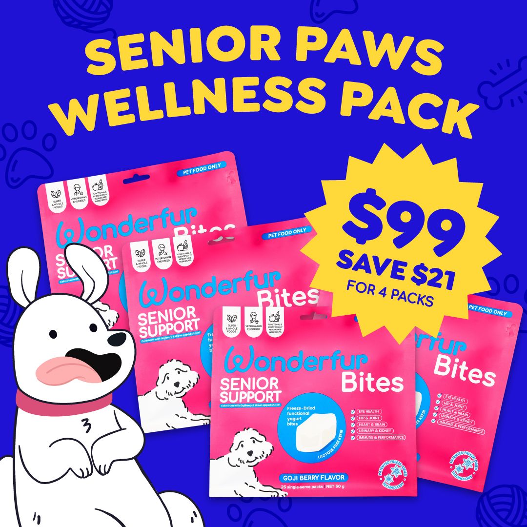 Wonderfur Bites Senior Paws Wellness Pack+ Free Shipping - wonderfurcompany