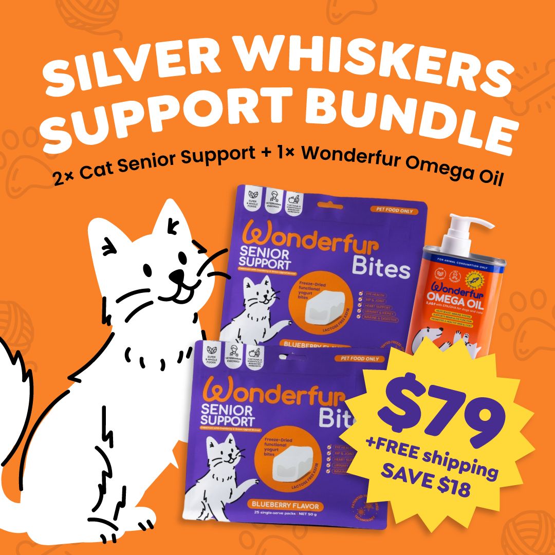 Silver Whisker Support Bundle for Cats + Free Shipping